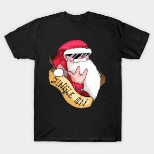 Rock N Roll Santa T-Shirt